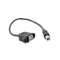 کابل افزایش طول USB-B پنلی طول 30 سانتی متری