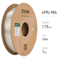 فیلامنت eTPU-95A شفاف (Clear) برند ایسان (eSUN) 1Kg