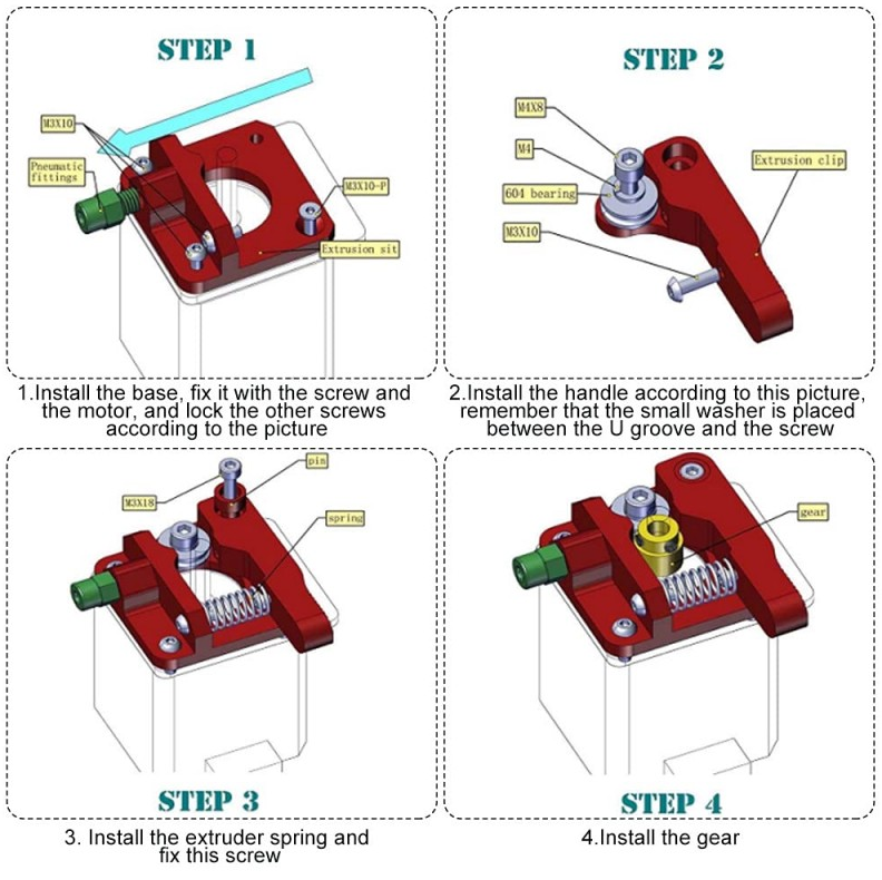 کیت اکسترودر right-MK8 
