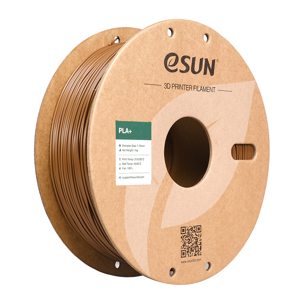 فیلامنت PLA+ قهوه‌ای (Brown) برند ایسان (eSUN) 1Kg 1.75mm