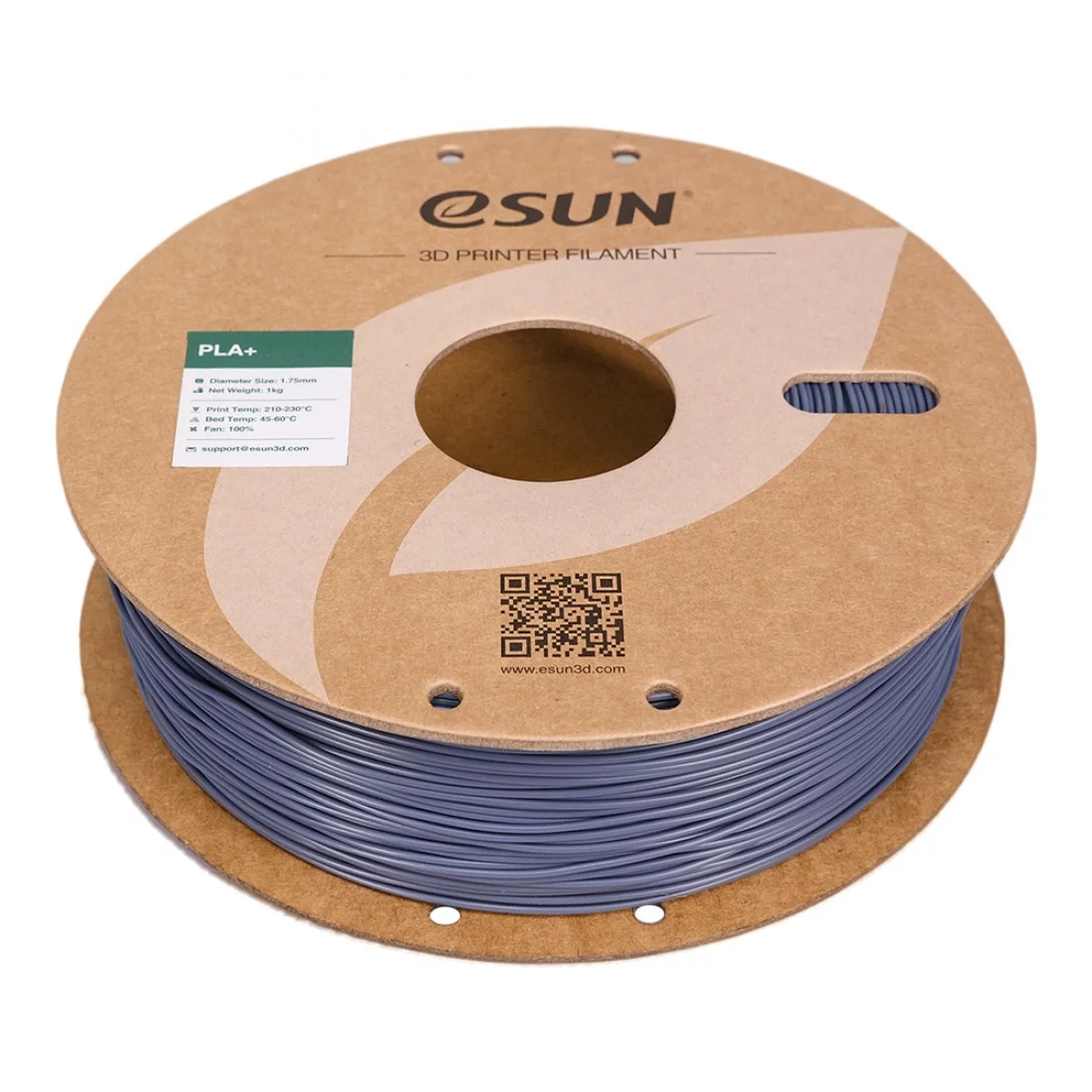 فیلامنت PLA+ خاکستری (Grey) برند ایسان (eSUN) 1Kg 1.75mm