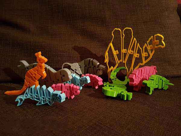 سازه های سه بعدی مارمولک