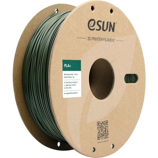 فیلامنت PLA+ سبز زیتونی (Olive Green) برند ایسان (eSUN) 1Kg 1.75mm