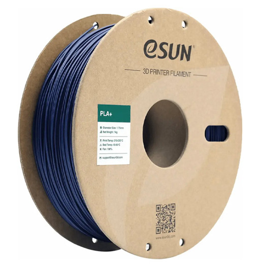 فیلامنت PLA+ آبی تیره (Dark Blue) برند ایسان (eSUN) 1Kg 1.75mm