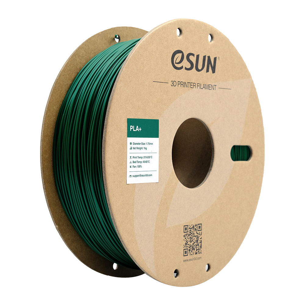 فیلامنت PLA+ سبز کاجی (Pine Green) برند ایسان (eSUN) 1Kg 1.75mm